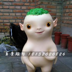 玻璃鋼胡巴雕塑，玻璃鋼卡通雕塑