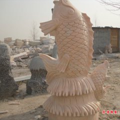 石雕魚(yú)石頭魚(yú)雕塑