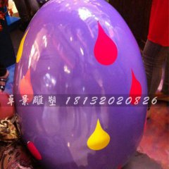 彩繪彩蛋雕塑，玻璃鋼彩蛋雕塑，圣誕節(jié)彩蛋雕塑