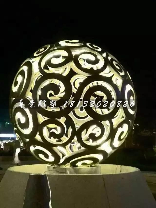 不銹鋼鏤空球雕塑，大型廣場(chǎng)不銹鋼，不銹鋼透光鏤空球雕塑