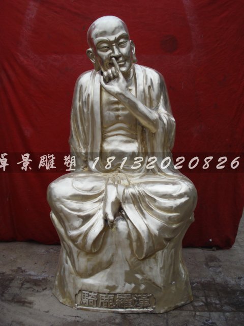 十八羅漢銅雕，鑄銅十八羅漢雕塑 (4)