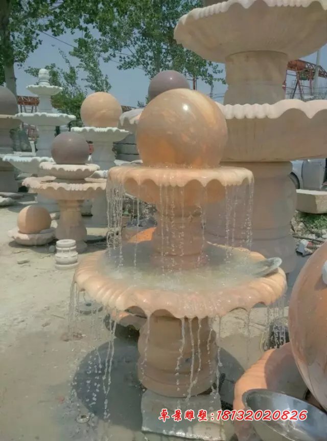 風(fēng)水球，晚霞紅風(fēng)水球