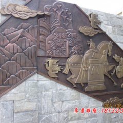 古人物銅浮雕，鍛銅人物浮雕