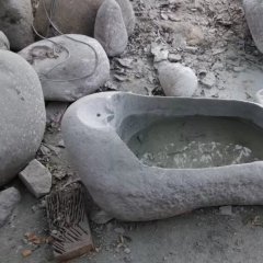 大理石花盆，石水盆