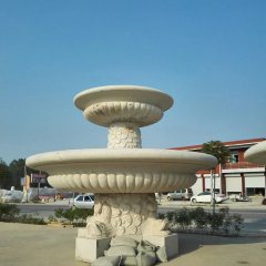 大理石噴泉，兩層石噴泉