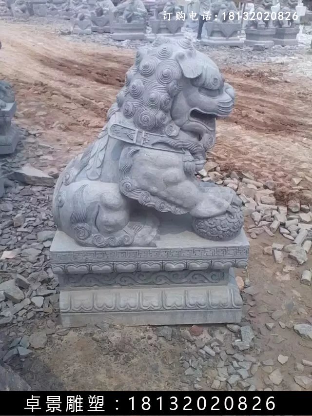 北京獅石雕，仿古北京獅雕塑 (2)