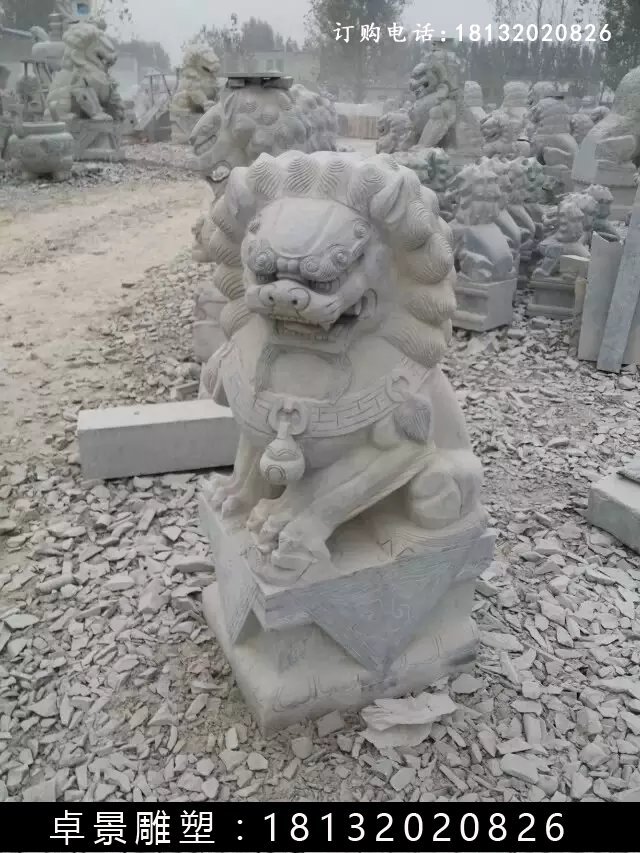 北京獅石雕，仿古北京獅雕塑 (4)