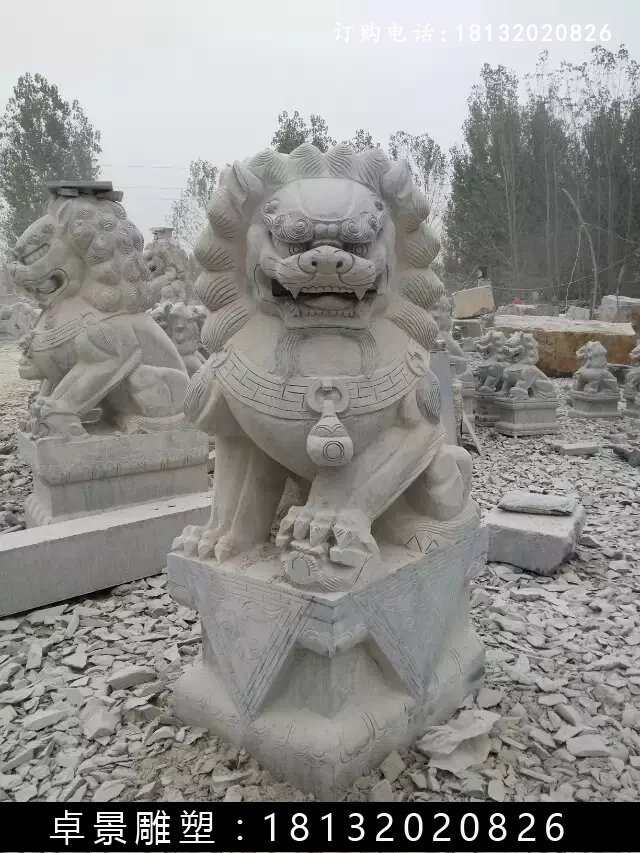 北京獅石雕，仿古北京獅雕塑 (5)