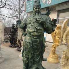 關公銅雕， 鑄銅關公雕塑