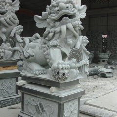 獅子石雕，仿古獅子雕塑