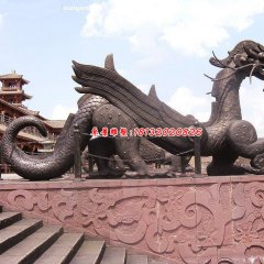 銅龍雕塑，廣場龍銅雕