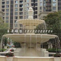 噴泉石雕，兩層噴泉石雕