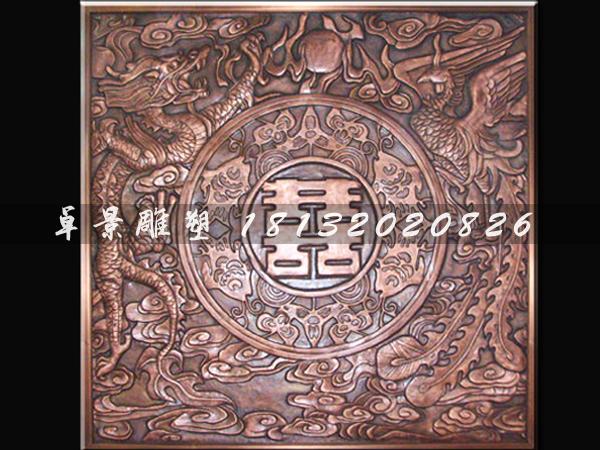 龍鳳呈祥浮雕,吉祥浮雕雕塑