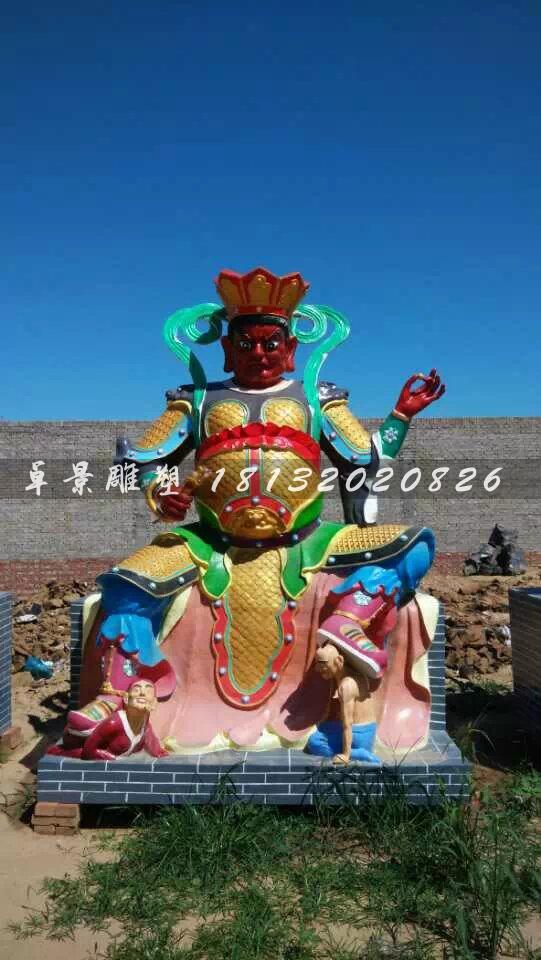 玻璃鋼四大天王雕塑，玻璃鋼神仙雕塑 (4)