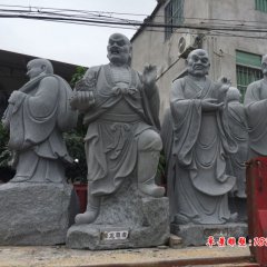 十八羅漢石雕，大理石十八羅漢石雕