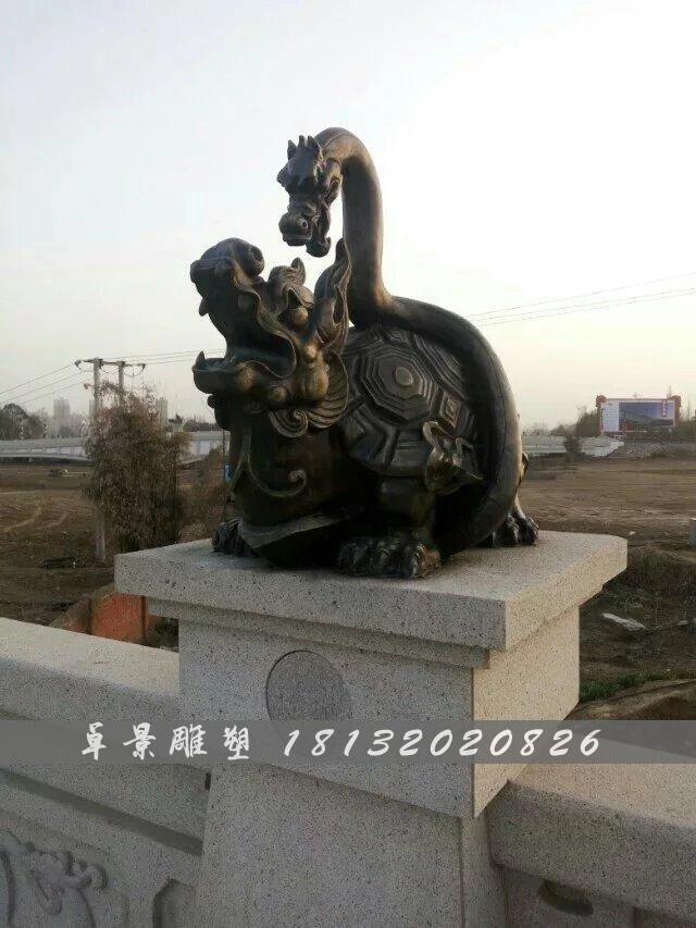 龍龜銅雕，鑄銅龍龜?shù)袼?(1)