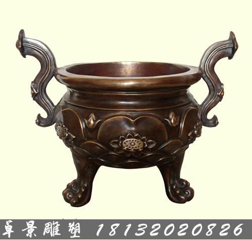 銅爐，銅荷花爐