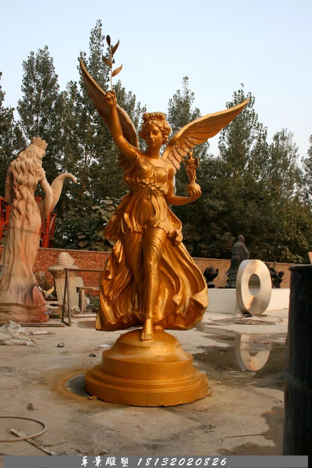 和平女神銅雕，鑄銅和平女神雕塑 (1)