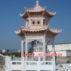 石涼亭，晚霞紅石涼亭