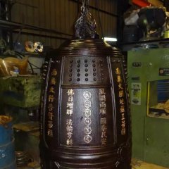 銅鐘雕塑，寺廟銅鐘雕塑