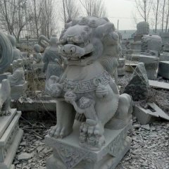 獅子石雕，仿古獅子石雕，門獅石雕