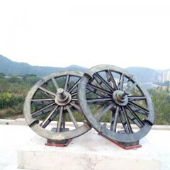 車輪銅雕，公園景觀銅雕