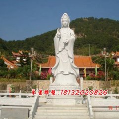 大型立式觀音，石雕觀音菩薩