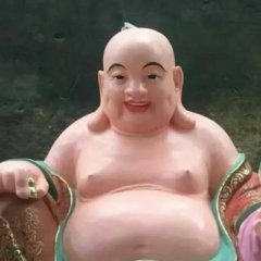 玻璃鋼彩繪佛像，玻璃鋼彌勒佛