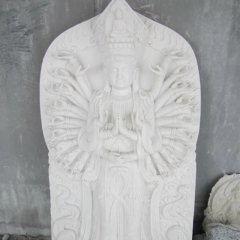 漢白玉千手觀音，觀音石雕