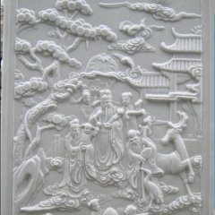 漢白玉石浮雕，人物石浮雕