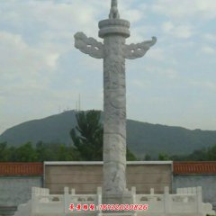 華表，石雕龍柱