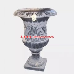 石花盆，青石花盆，仿古花盆
