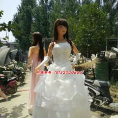 玻璃鋼美少女雕塑，卡通美少女玻璃鋼雕塑