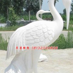 漢白玉仙鶴，石雕仙鶴