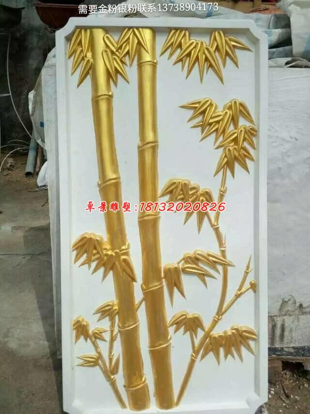 銅浮雕，梅蘭竹菊銅浮雕 (4)