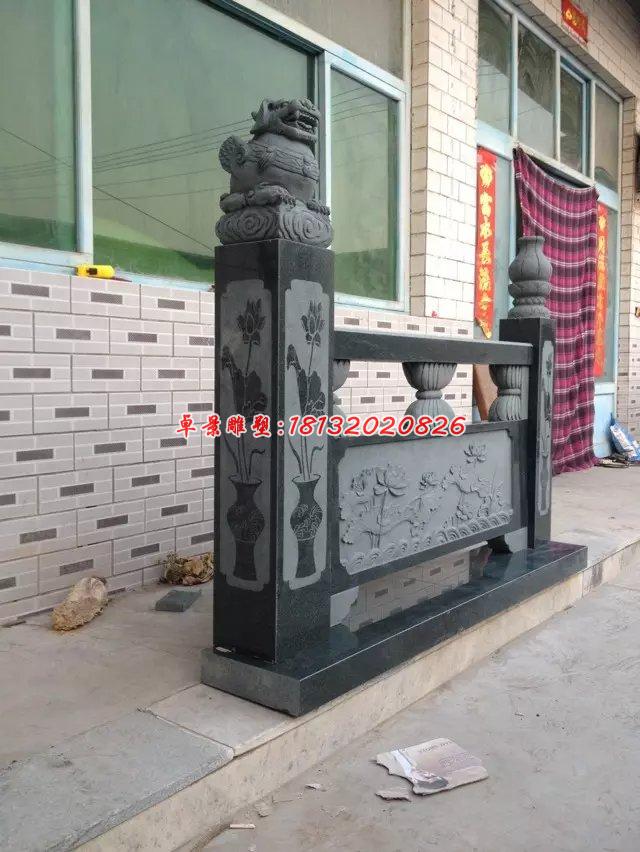 欄板石雕，青石欄板 (4)