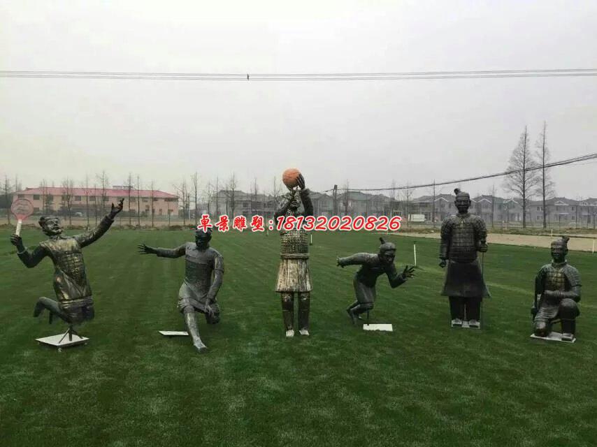 玻璃鋼兵馬俑雕塑,玻璃鋼仿銅人物雕塑 (3)