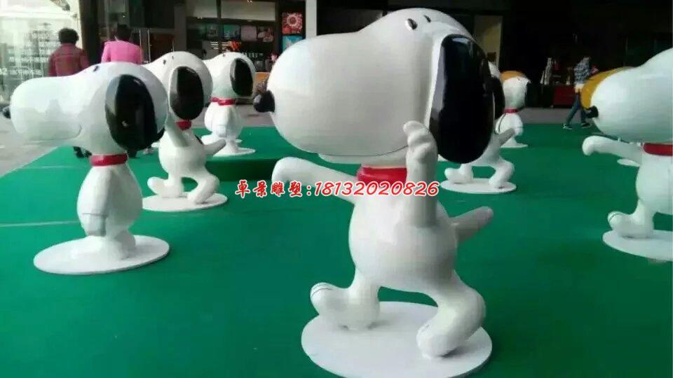 玻璃鋼史努比雕塑，玻璃鋼卡通雕塑