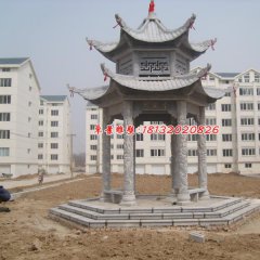 大理石涼亭，小區(qū)涼亭雕塑