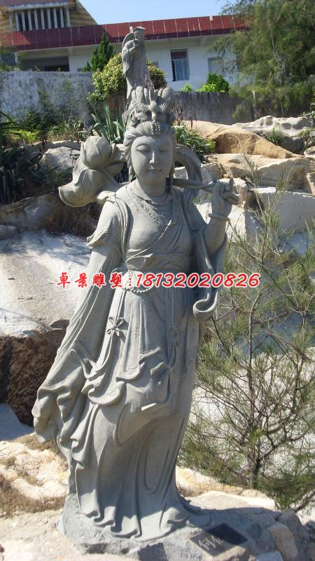 何仙姑石雕,石雕八仙雕塑