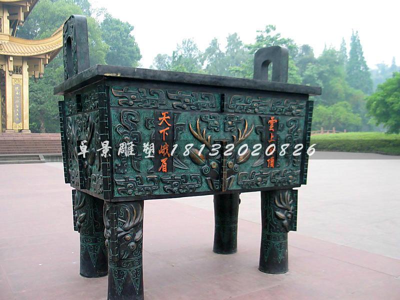 銅鼎，銅方鼎，寺廟銅鼎