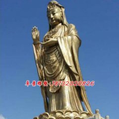 觀音銅雕，南海觀音銅雕