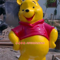 玻璃鋼維尼熊雕塑，卡通雕塑