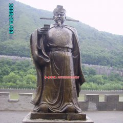趙匡胤銅雕，古代皇帝銅雕