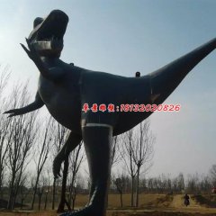 玻璃鋼恐龍雕塑，公園動(dòng)物雕塑