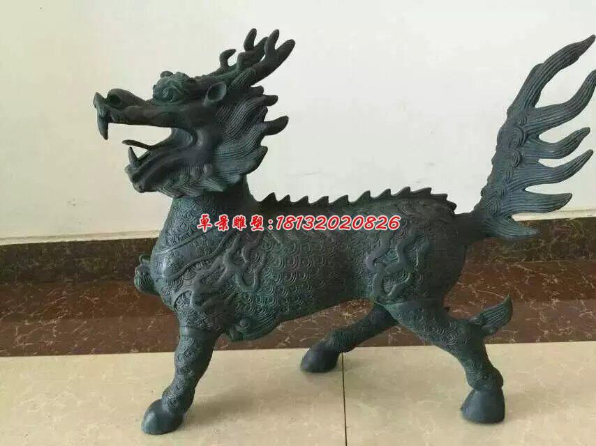 麒麟銅雕,青銅麒麟雕塑