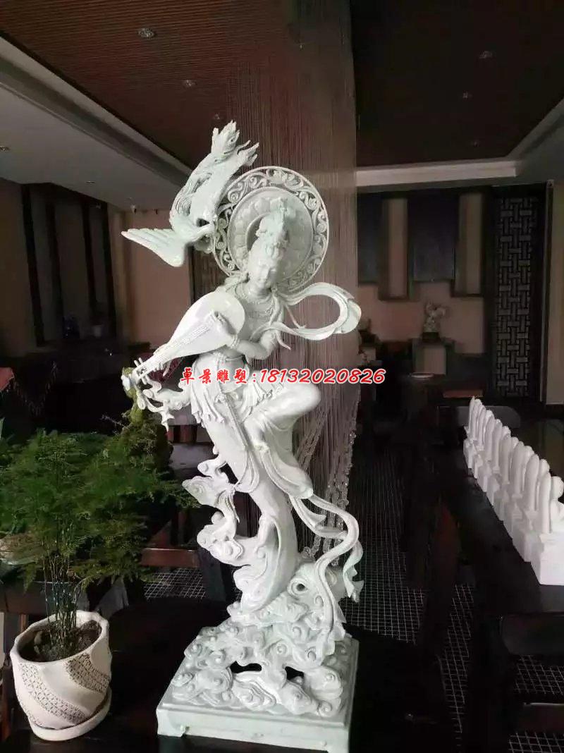 石雕仙女，漢白玉仙女雕塑