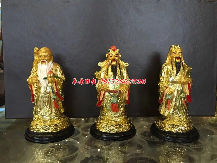 福祿壽三星銅雕,神仙銅雕