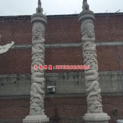 龍柱石雕，華表石雕，廣場(chǎng)柱子雕塑