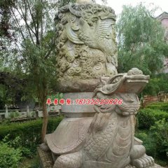 龍龜石雕，公園神獸石雕